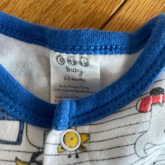 CJP BABY Romper One Piece Snap Short Sleeve Shorts Infant Baby Size 0-3m - Picture 4 of 6